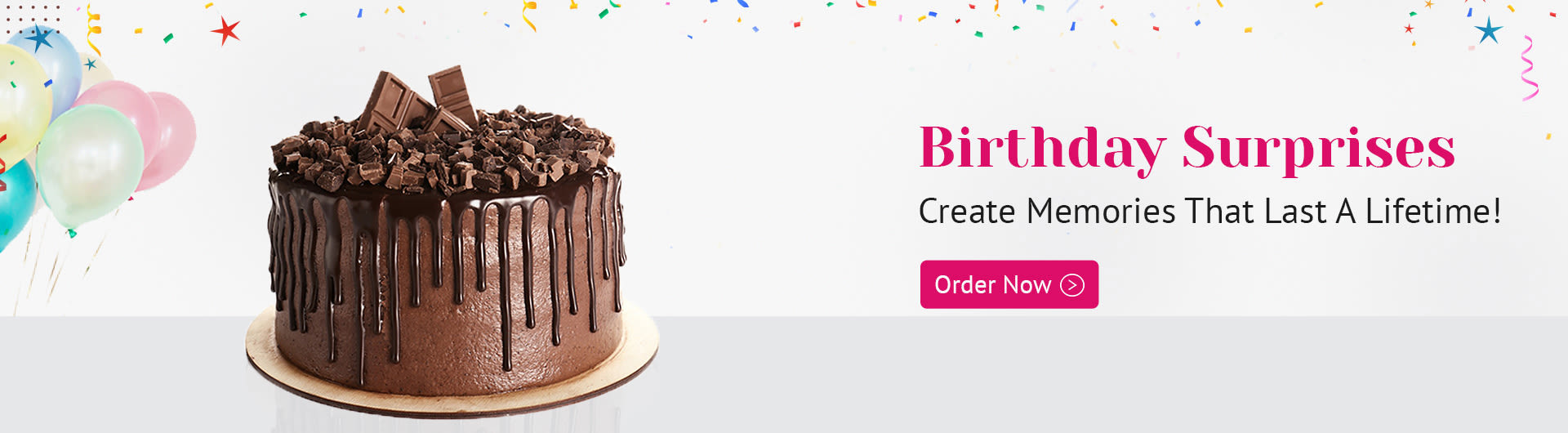 Birthday cakes banner
