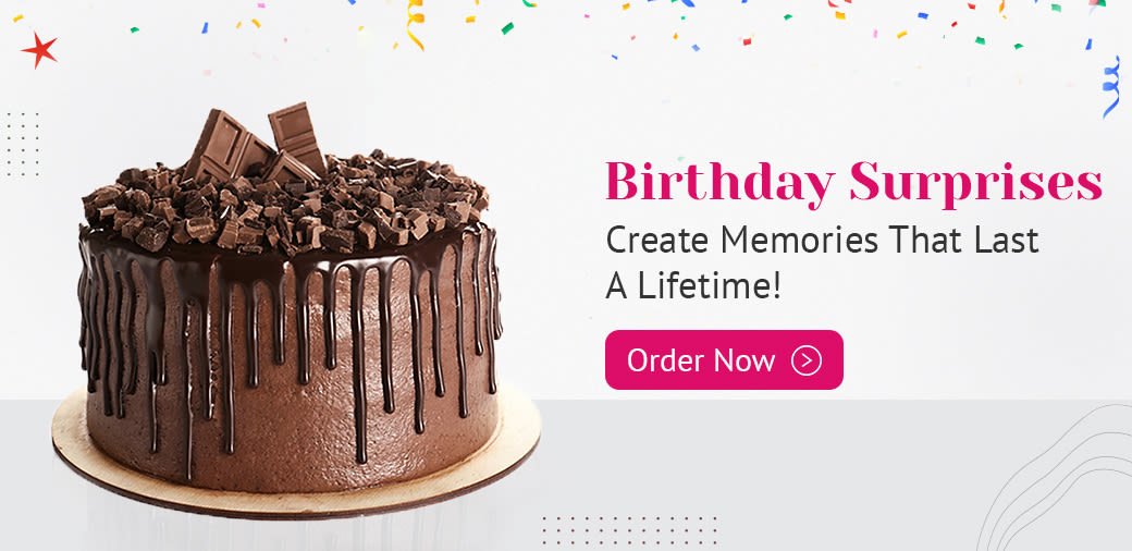 Birthday cakes banner